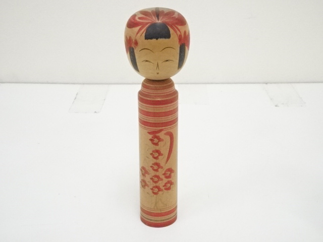 TRADITIONAL JAPANESE CRAFT / KOKESHI DOLL (21.1 cm)/ ARTISAN WORK
